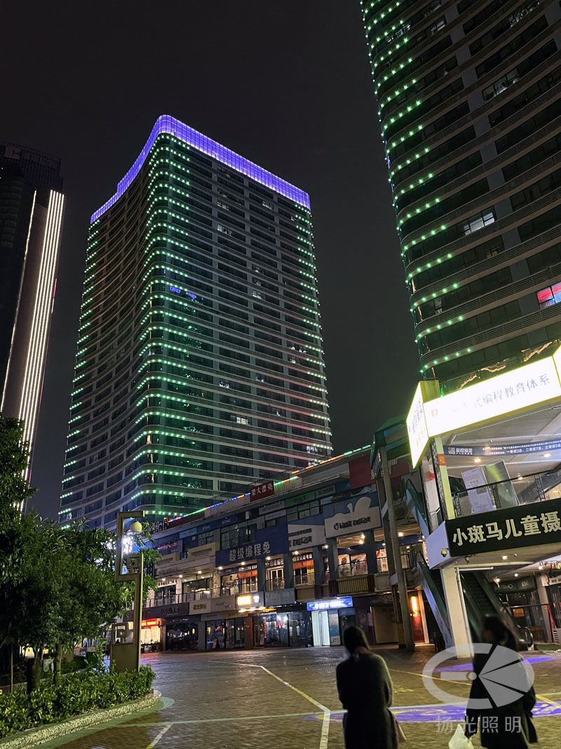 酒店夜景燈光工程實拍圖